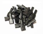 Isolationstüllen für 6,3mm Flachsteckhülsen; schwarz, 25er Pack